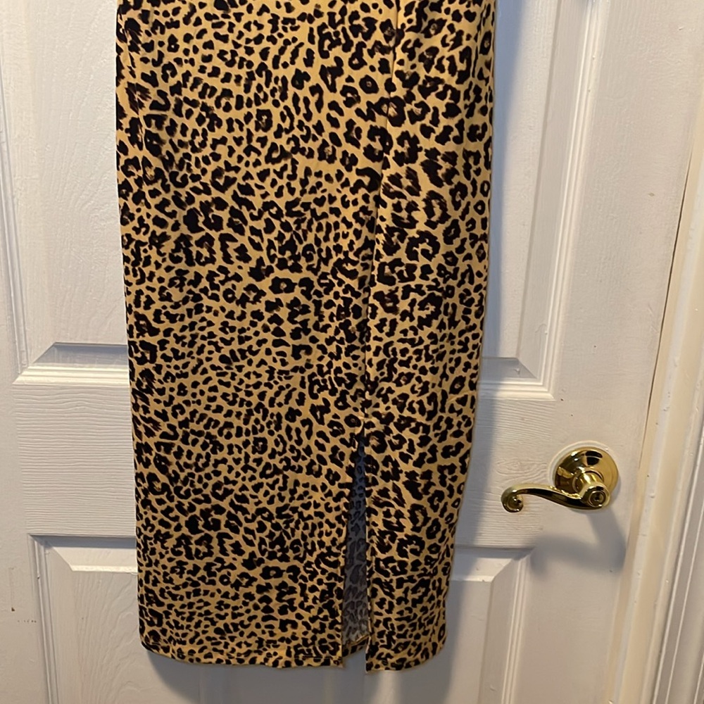 DEREK HEART junior Slitted Pullover Padded Cups Spaghetti Strap Sheath dress - Picture 4 of 8